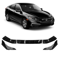 SPOILER DIANTEIRO HONDA CIVIC BLACK PIANO Vo6