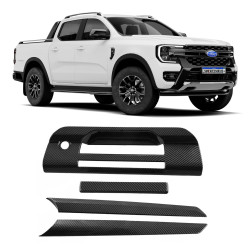 JOGO MOLDURA APLIQUE MAÇANETA TAMPA CAÇAMBA FORD RANGER Vo6