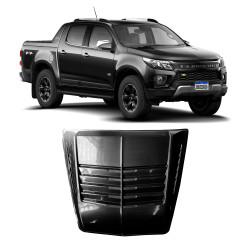 APLIQUE SCOOP CAPO CHEVROLET S10 COLORADO BLACK PIANO Vo6