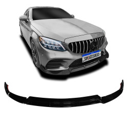 SPOILER FRONTAL SPORT MERCEDES BENZ CLASSE C W205 BLACK PIANO Vo6