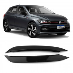 APLIQUE FAROL LIGTH SOBRANCELHA VOLKSWAGEN POLO BLACK 14 à 18 VO6