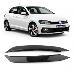 APLIQUE FAROL LIGTH VOLKSWAGEN POLO MK6 BLACK PIANO VO6 