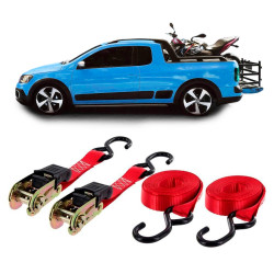 KIT CATRACA CINTA COM FITAS TRANSPORTE CARGAS 4.5 METROS  MULTILASER AU520