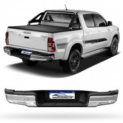 PARACHOQUE TRASEIRO TOYOTA HILUX 2016 A 2020 CROMADO Vo6