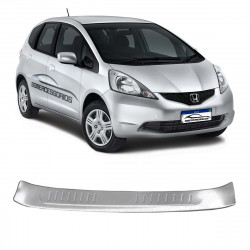 REAR BUMPER PARA-CHOQUE TRASEIRO HONDA FIT 2014 EM DIANTE EM AÇO ESCOVADO vo6