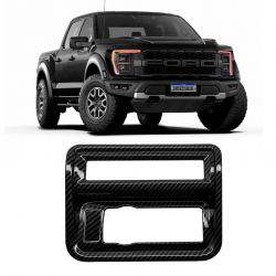 APLIQUE CENTRAL BOTÕES FAROL FORD RANGER F150 FIBRA DE CARBONO Vo6