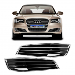 APLIQUE FAROL AUXILIAR AUDI A8 CROMADO BLACK Vo6
