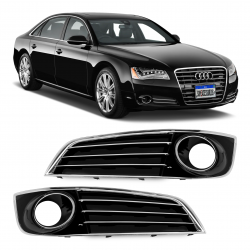 APLIQUE FAROL AUXILIAR AUDI A8 CROMADO SPORT Vo6