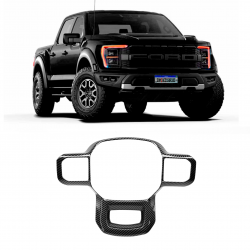 APLIQUE VOLANTE FORD RANGER F150 FIBRA DE CARBONO Vo6