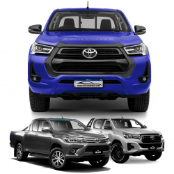 BODY KIT TRANSFORMAÇÃO COMPLETO GRAFITE TOYOTA HILUX 2021 Vo6