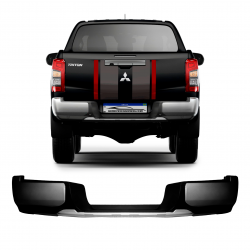 PARACHOQUE TRASEIRO NOVA MITSUBISHI TRITON L200 PRETO & PRATA Vo6