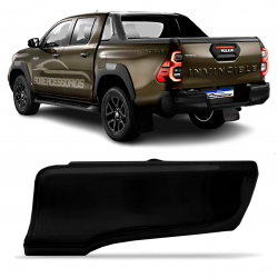 PONTEIRA PARA-CHOQUE TRASEIRO TOYOTA HILUX AÇO PRETO DIRETO Vo6