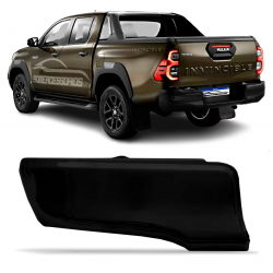 PONTEIRA PARA-CHOQUE TRASEIRO TOYOTA HILUX AÇO PRETO ESQUERDO Vo6