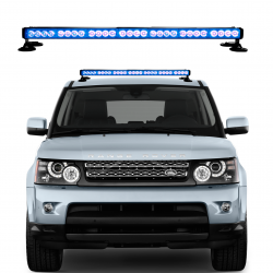 SINALIZAÇÃO GIROFLEX GIROLED BARRA 64 LEDs AZUL UNIVERSAL Vo6