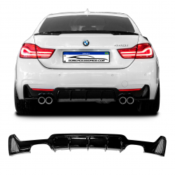 SPOILER DIFUSOR TRASEIRO BMW SÉRIE 4 F32 ESCAPE DUPLO Vo6
