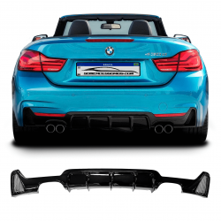 SPOILER DIFUSOR TRASEIRO BMW SÉRIE 4 F32 M-SPORT ESCAPE DUPLO Vo6