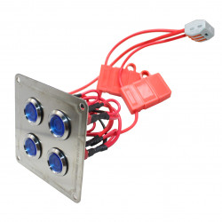 PAINEL EM LED  COM QUATRO BOTÕES DE 19mm 10A Vo6