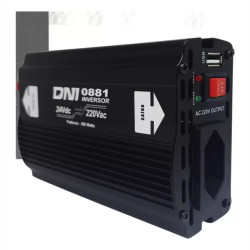 INVERSOR ENTRADA 24V PARA 220V 300W USB DNI