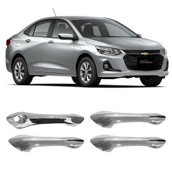 APLIQUE MAÇANETA CHEVROLET ONIX CROMADO