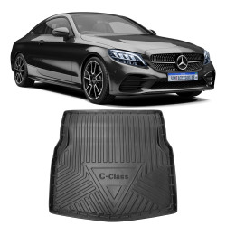 TAPETE BANDEJA PORTA MALAS MERCEDES CLASSE C W205 SEDAN EMBORRACHADO VO6