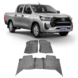 JOGO TAPETE BANDEJA TOYOTA HILUX EMBORRACHADO AUTOMOTIVO Vo6
