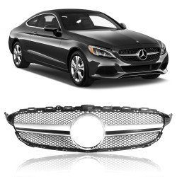 GRADE MERCEDES CLASSE C W205 DIAMOND PRATA CROMADO SC VO6