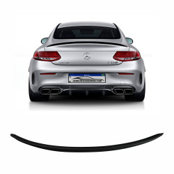 AEROFÓLIO TRASEIRO MERCEDES CLASSE C COUPE W205/C205 C180 C200 C250 PRETO FOSCO Vo6