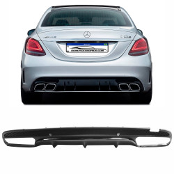 SPOILER DIFUSOR TRASEIRO MERCEDES CLASSE C W205 AMG Vo6