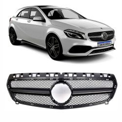 GRADE DIANTEIRA MERCEDES BENZ CLASSE A W176 MODELO A45 BLACK Vo6