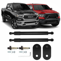 PAR AMORTECEDOR DODGE RAM AÇO INOXIDAVEL PRETO Vo6