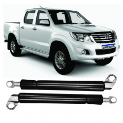 PAR AMORTECEDOR TAMPA CAÇAMBA A GÁS TOYOTA HILUX ANOXIDAVEL Vo6