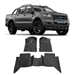 JOGO TAPETE INTERNO FORD RANGER EMBORRACHADO MODELO BANDEJA