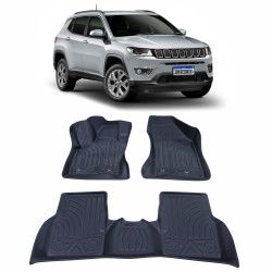 JOGO TAPETE BANDEJA JEEP COMPASS EMBORRACHADO Vo6