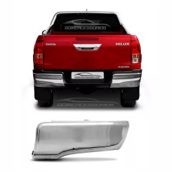 PONTEIRA PARA-CHOQUE TRASEIRO TOYOTA HILUX CROMADO DIREITO Vo6