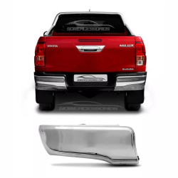  PONTEIRA PARA-CHOQUE TRASEIRO TOYOTA HILUX CROMADO ESQUERDO Vo6