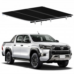 CAPOTA RIGIDA TRI FOLD TOYOTA HILUX ROCCO PRETA 3 PARTES Vo6