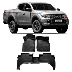 JOGO DE TAPETE INTERNO MITSUBISHI L200 TRITON EMBORRACHADO Vo6