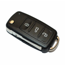 CHAVE CANIVETE PARA ALARME FKS MODELO VW POLO COM LAMINA Vo6 