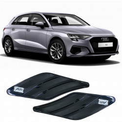 MOLDURA APLIQUE ENTRADA DE AR LATERAL AUDI A3 BLACK PIANO Vo6