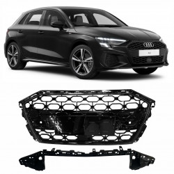 GRADE AUDI A3 MODELO RS3 ACABAMENTO FIBRA DE CARBONO Vo6