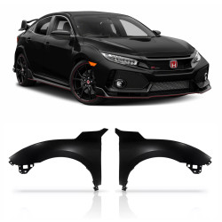 PAR PARALAMAS EM AÇO HONDA CIVIC G10 MODELO TYPE R Vo6  