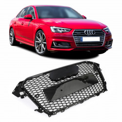 GRADE DIANTEIRA AUDI A4 MODELO RS4 BLACK PIANO C/ ENTRADA PARA SENSOR Vo6