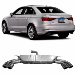 ESCAPAMENTO COM ABAFADOR AUDI A3 SEDAN MODELO S3 S-LINE 1.8T AÇO Vo6