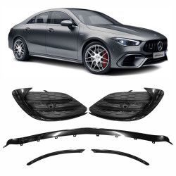 KIT AERO SPOILER DIANTEIRO MERCEDES CLASSE A35 W118 MODELO AMG Vo6