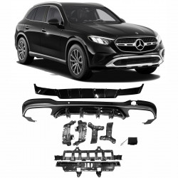 DIFUSOR TRASEIRO MERCEDES BENZ X253 GLC63 PRATA Vo6