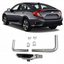 ESCAPAMENTO HONDA CIVIC SAIDA UNICA INOXIDAVEL Vo6
