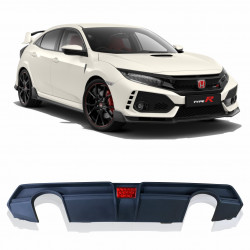 DIFUSOR TRASEIRO HONDA CIVIC RR-TYPE COM LUZ DE FREIO Vo6