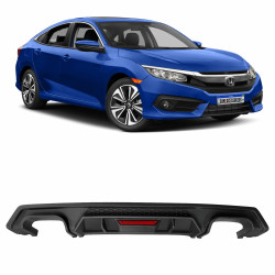 DIFUSOR TRASEIRO HONDA CIVIC G10 COM REFLETOR Vo6