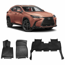 JOGO DE TAPETE LEXUS NX300 MODELO BANDEJA 3 PEÇAS EMBORRACHADO Vo6