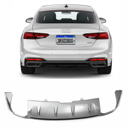 DIFUSOR TRASEIRO AUDI A5 MODELO S5 LINE SAIDA BI LATERAL Vo6